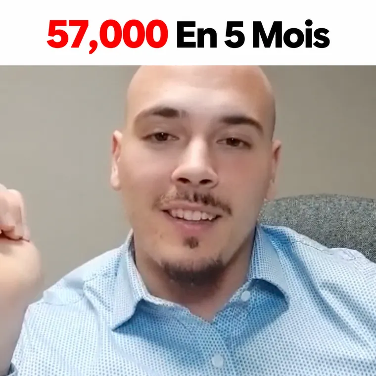 Courtier immobilier — 57 000 $ en 5 mois